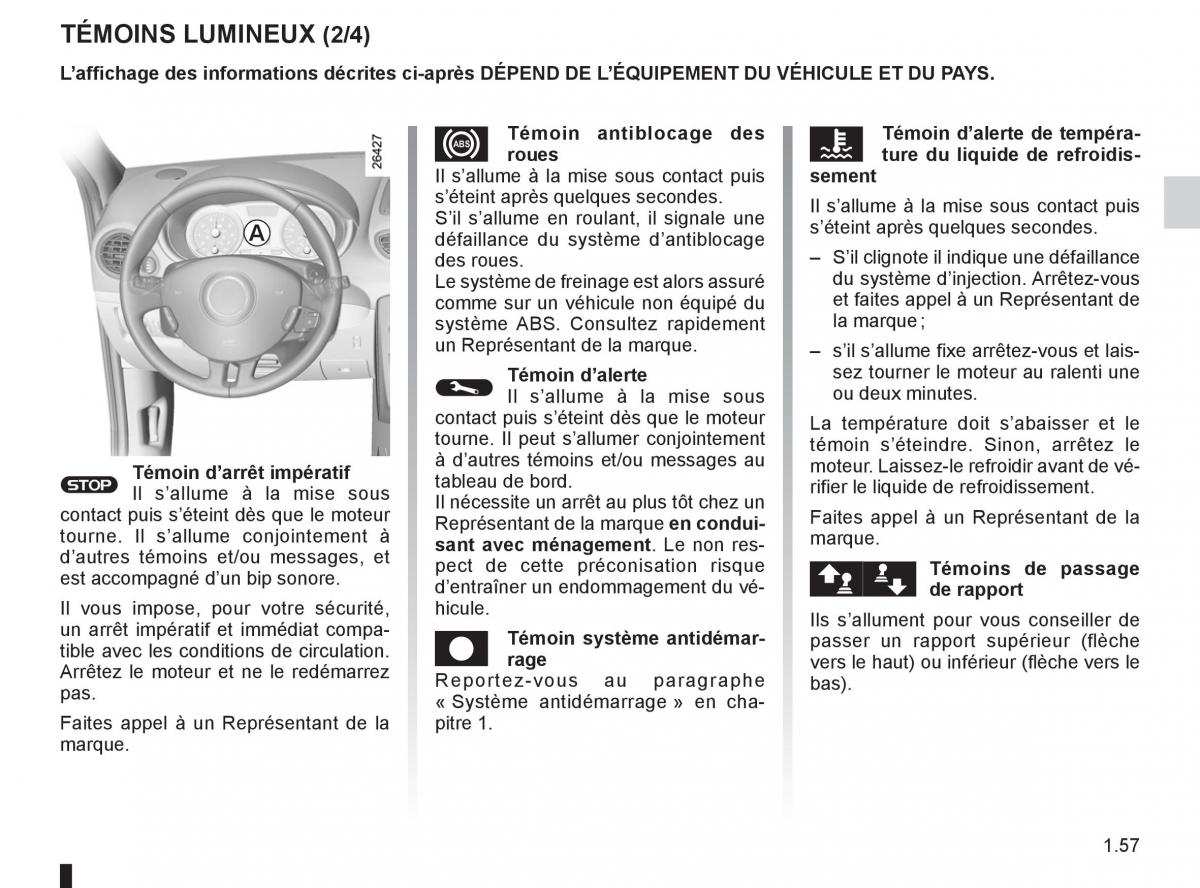 Renault Clio III 3 manuel du proprietaire / page 63