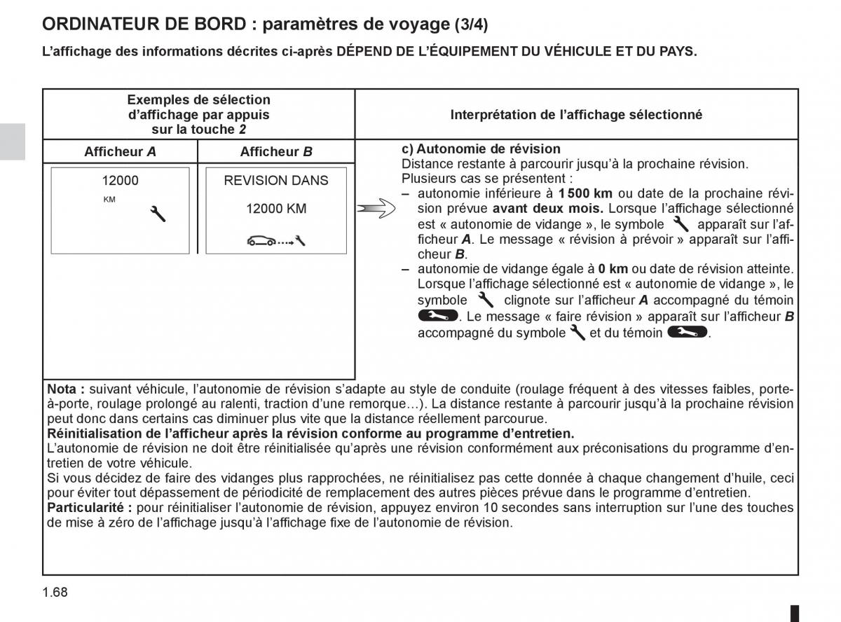 Renault Clio III 3 manuel du proprietaire / page 74