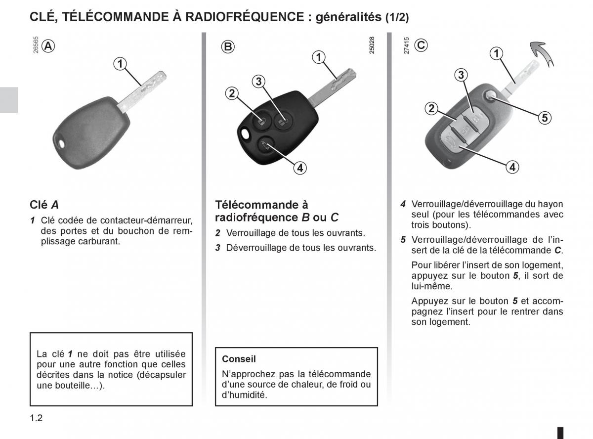 Renault Clio III 3 manuel du proprietaire / page 8