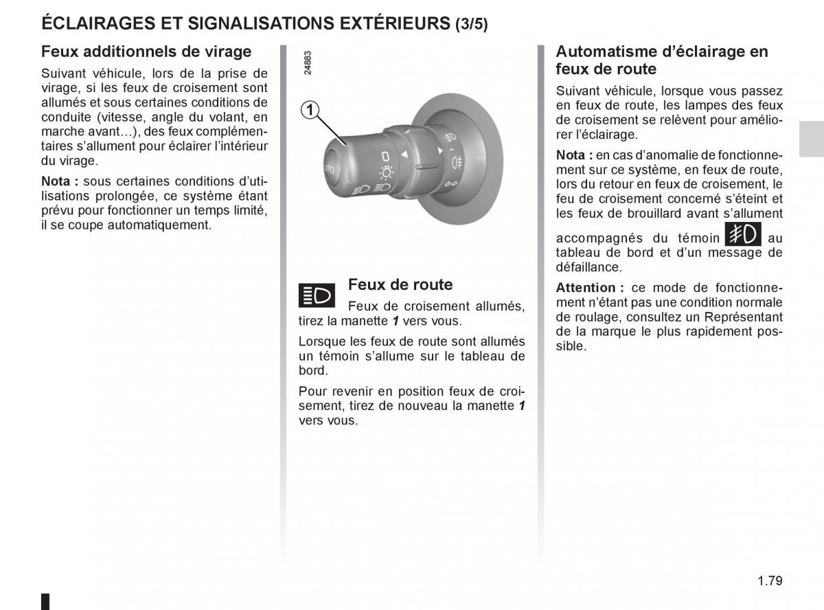 Renault Clio III 3 manuel du proprietaire / page 85