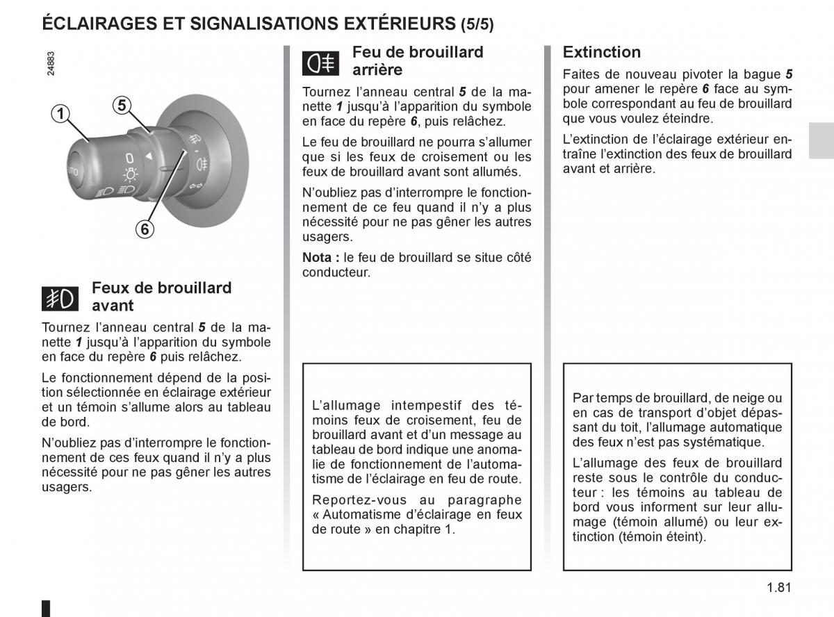 Renault Clio III 3 manuel du proprietaire / page 87