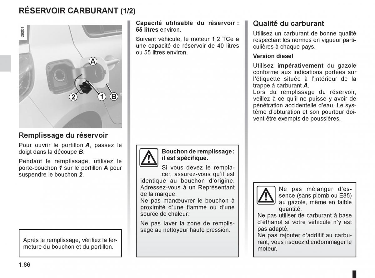 Renault Clio III 3 manuel du proprietaire / page 92