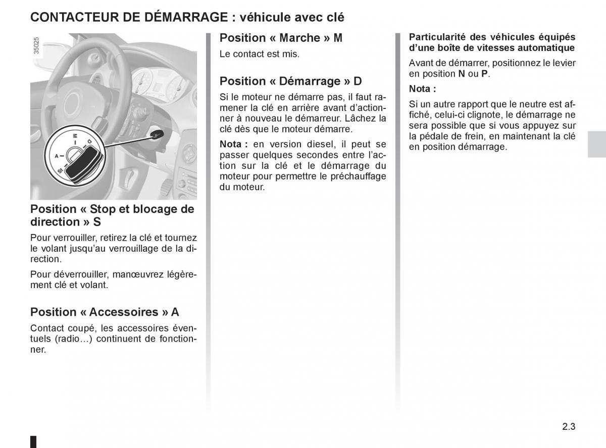 Renault Clio III 3 manuel du proprietaire / page 97