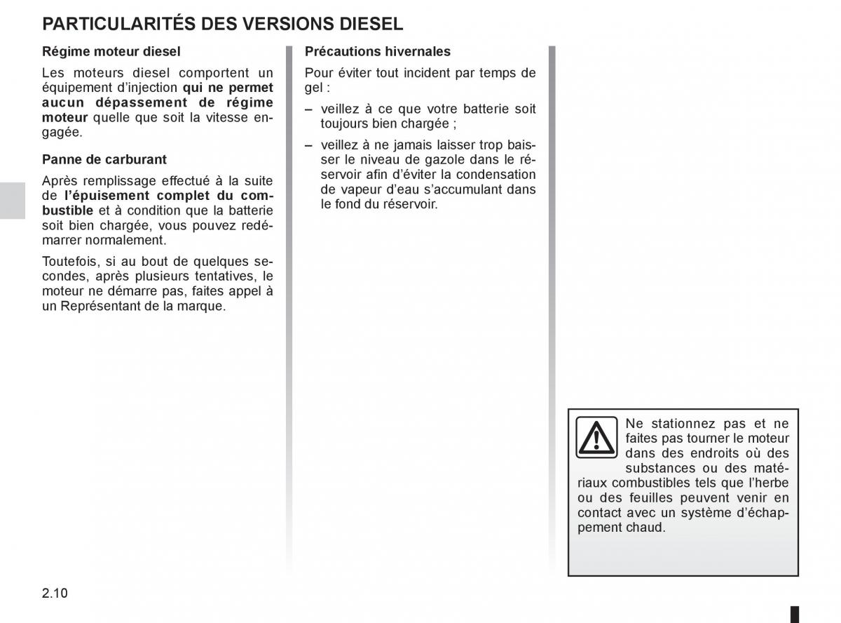 Renault Clio III 3 manuel du proprietaire / page 104