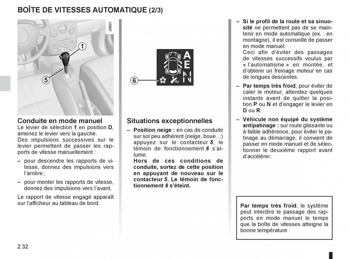 Renault Clio III 3 manuel du proprietaire / page 126