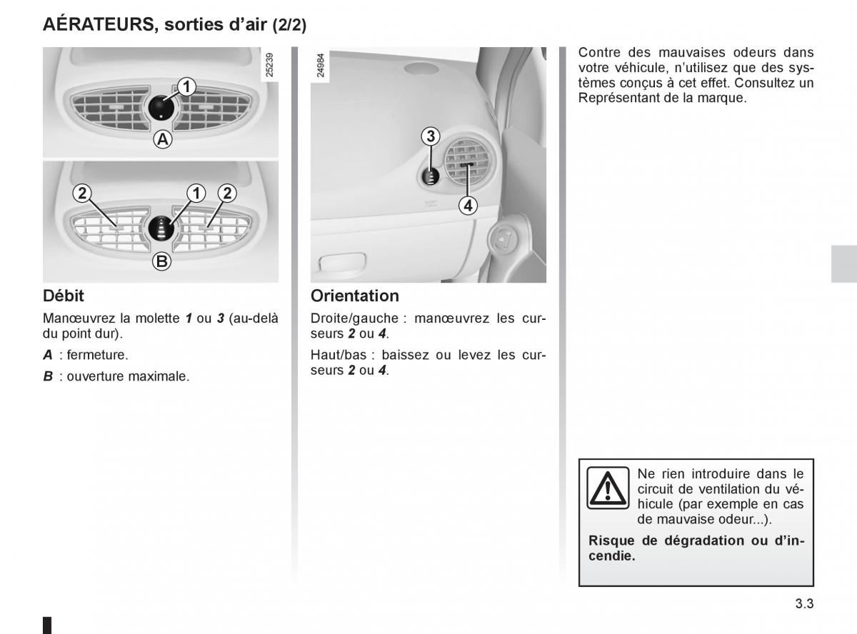 Renault Clio III 3 manuel du proprietaire / page 133