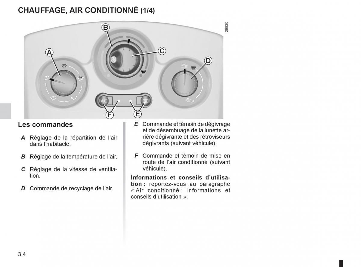 Renault Clio III 3 manuel du proprietaire / page 134