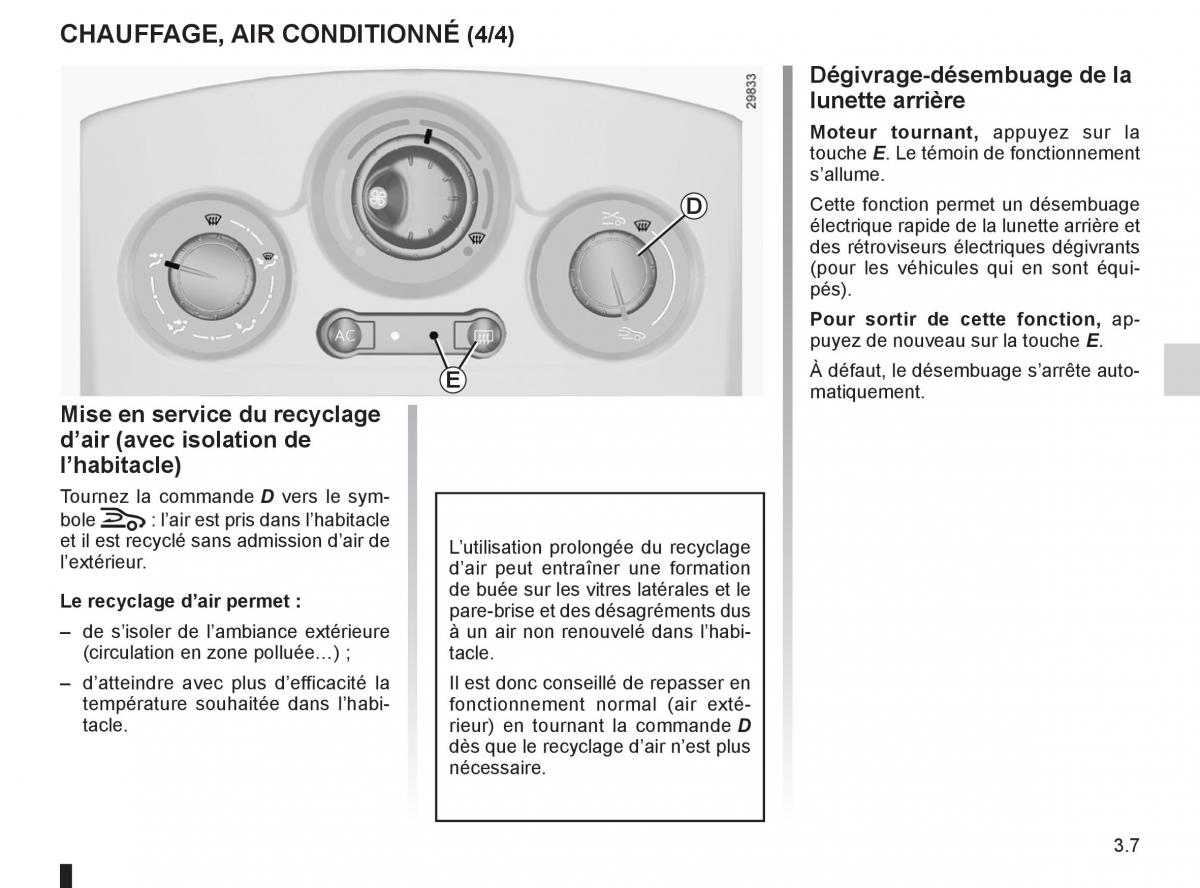 Renault Clio III 3 manuel du proprietaire / page 137