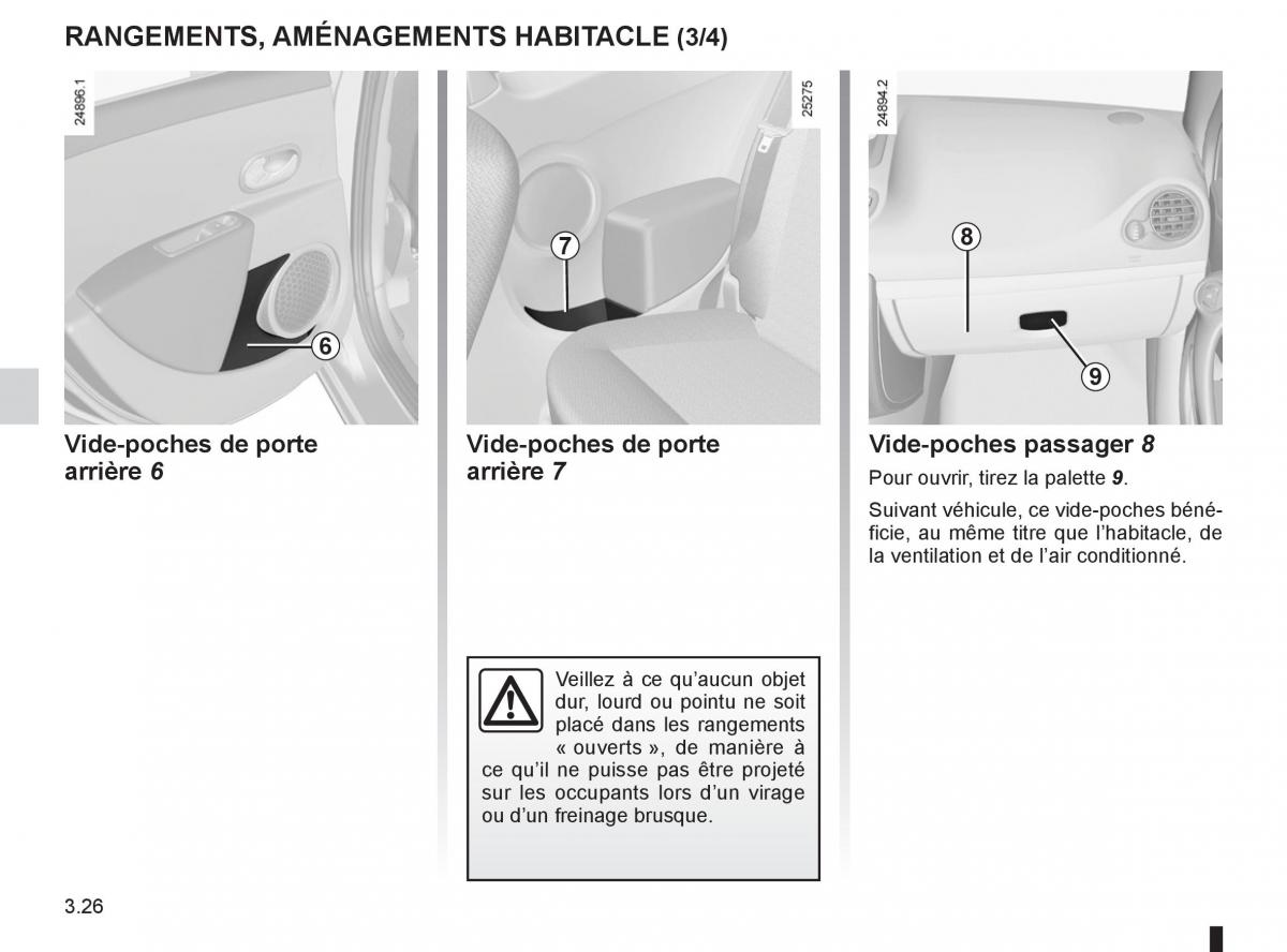 Renault Clio III 3 manuel du proprietaire / page 156