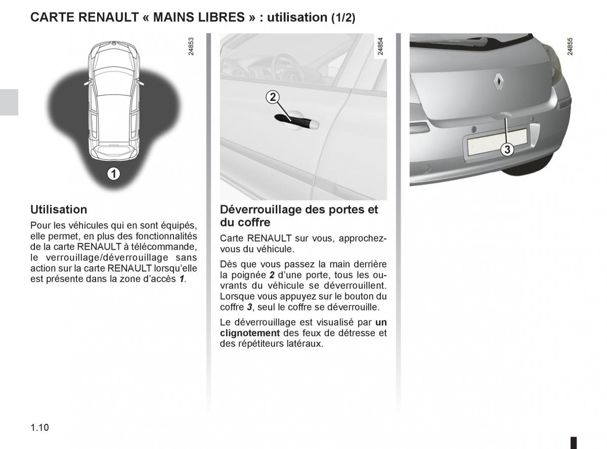 Renault Clio III 3 manuel du proprietaire / page 16