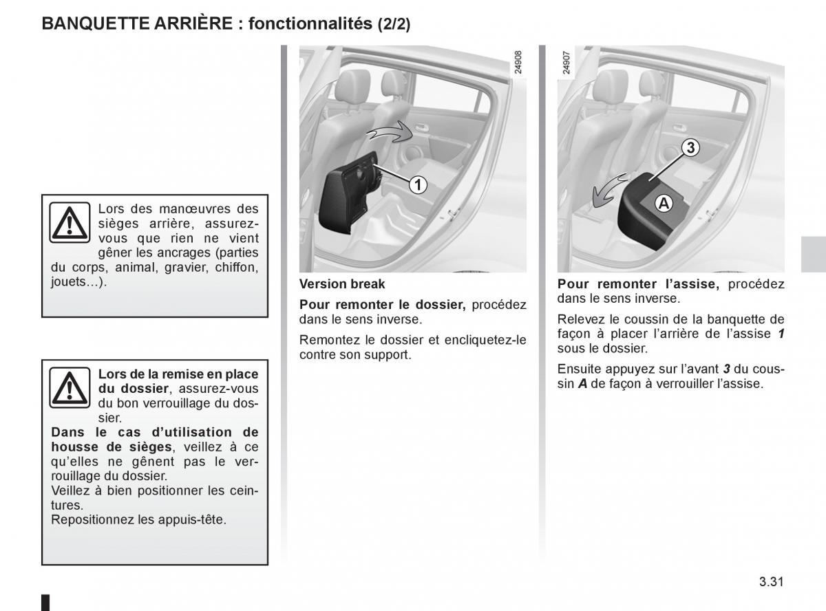 Renault Clio III 3 manuel du proprietaire / page 161