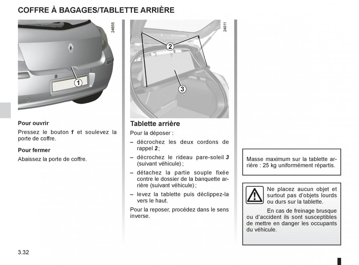 Renault Clio III 3 manuel du proprietaire / page 162