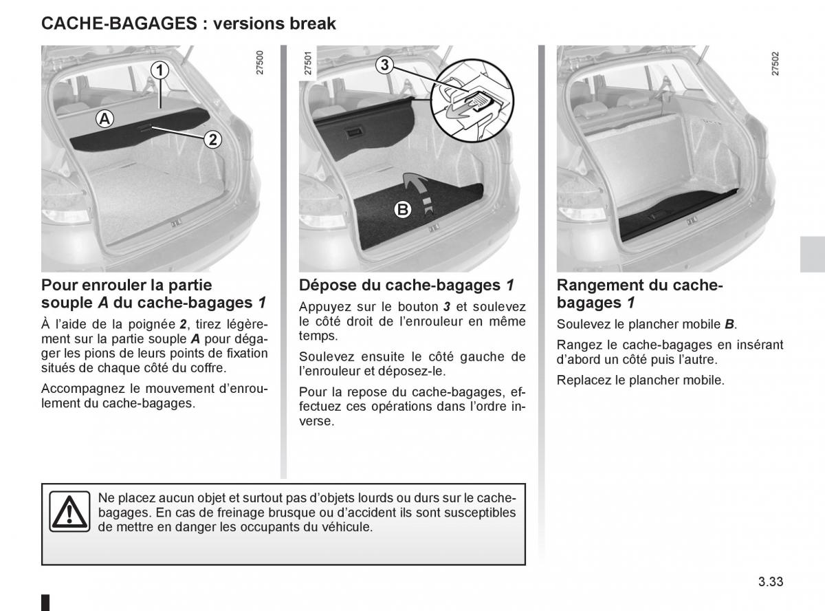 Renault Clio III 3 manuel du proprietaire / page 163