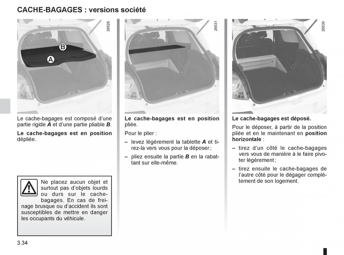 Renault Clio III 3 manuel du proprietaire / page 164