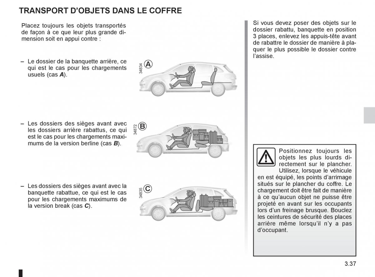 Renault Clio III 3 manuel du proprietaire / page 167