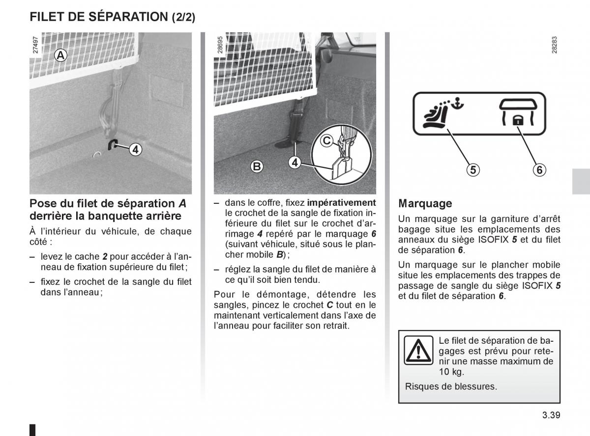 Renault Clio III 3 manuel du proprietaire / page 169