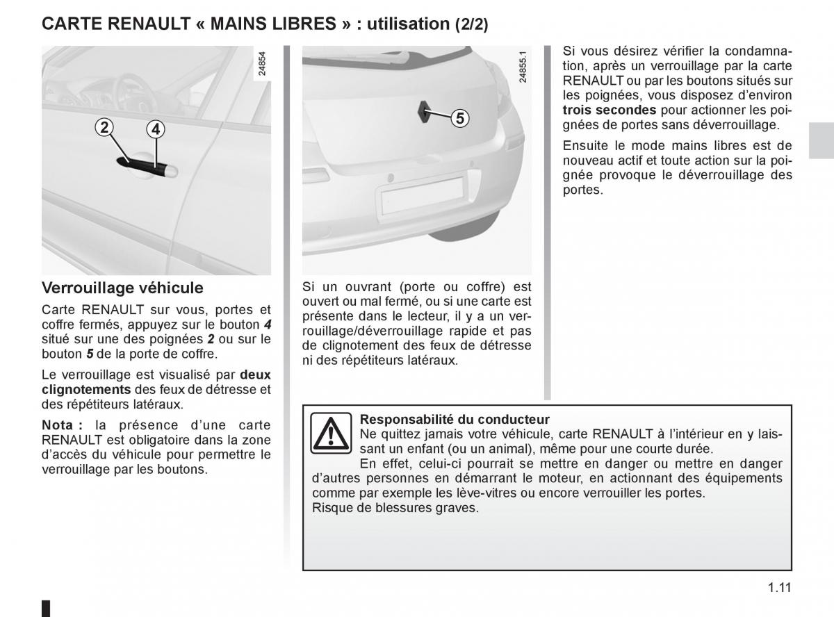 Renault Clio III 3 manuel du proprietaire / page 17