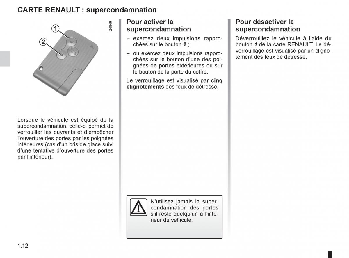 Renault Clio III 3 manuel du proprietaire / page 18