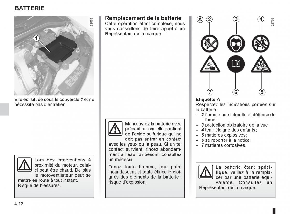 Renault Clio III 3 manuel du proprietaire / page 184