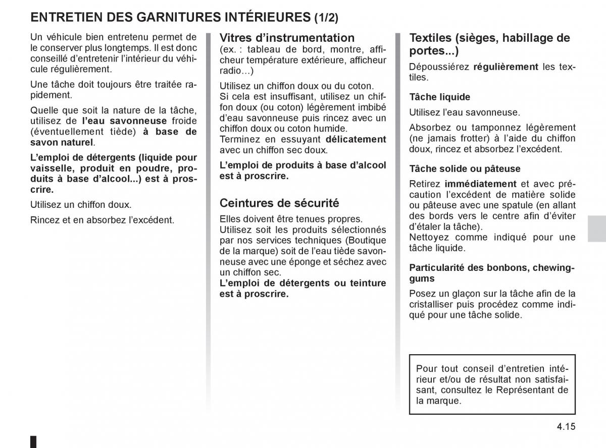 Renault Clio III 3 manuel du proprietaire / page 187