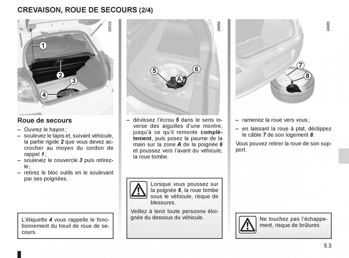 Renault Clio III 3 manuel du proprietaire / page 191