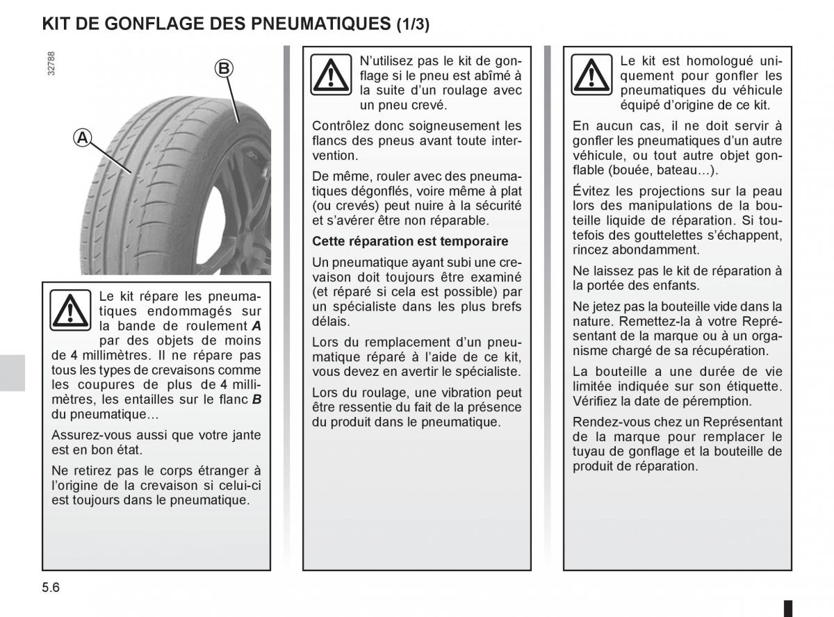 Renault Clio III 3 manuel du proprietaire / page 194