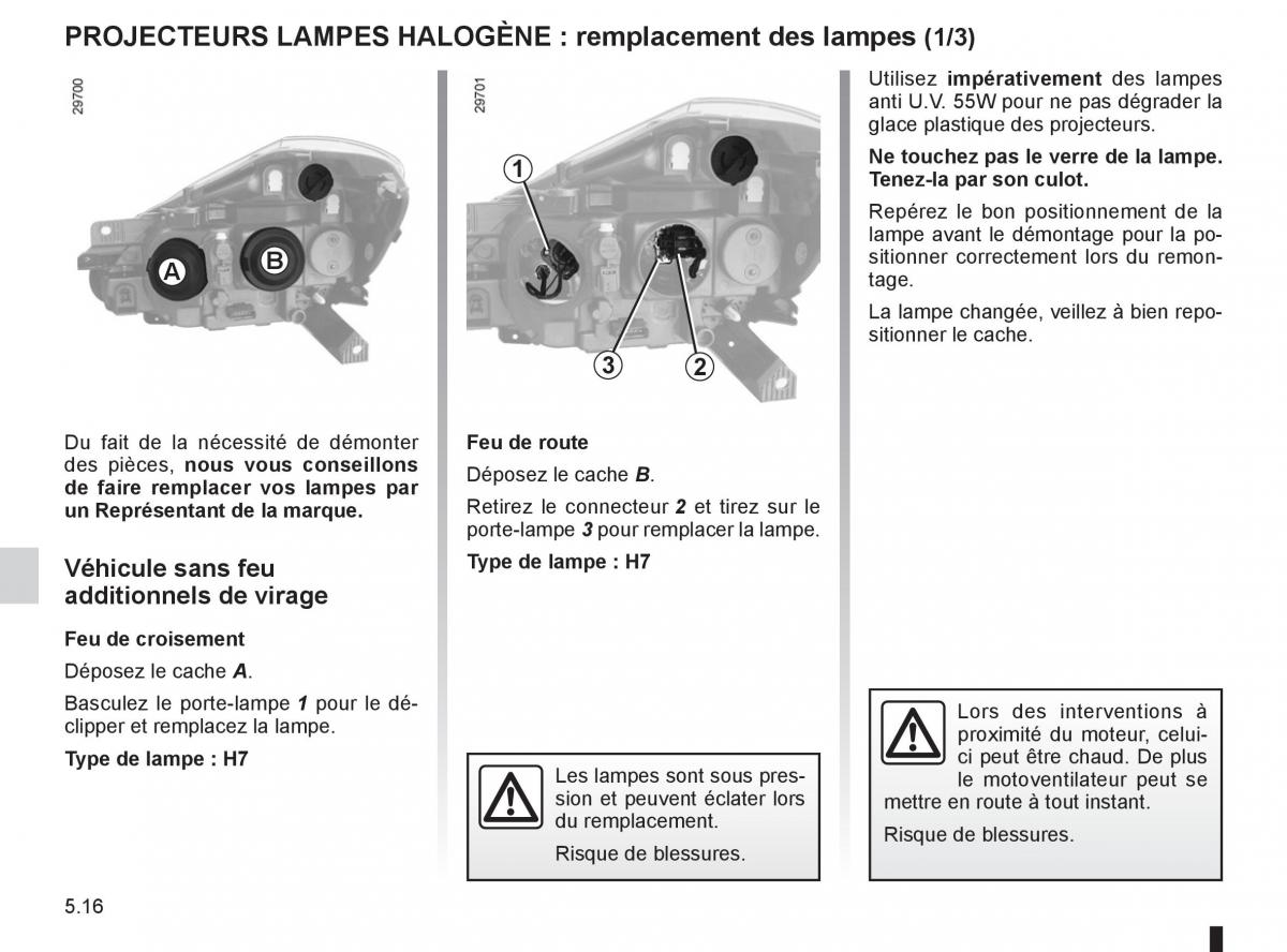 Renault Clio III 3 manuel du proprietaire / page 204