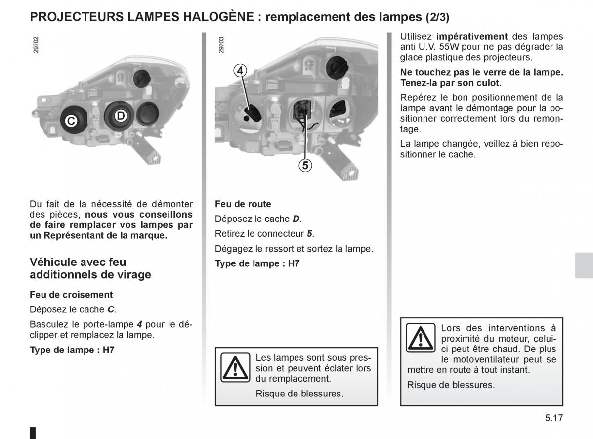 Renault Clio III 3 manuel du proprietaire / page 205