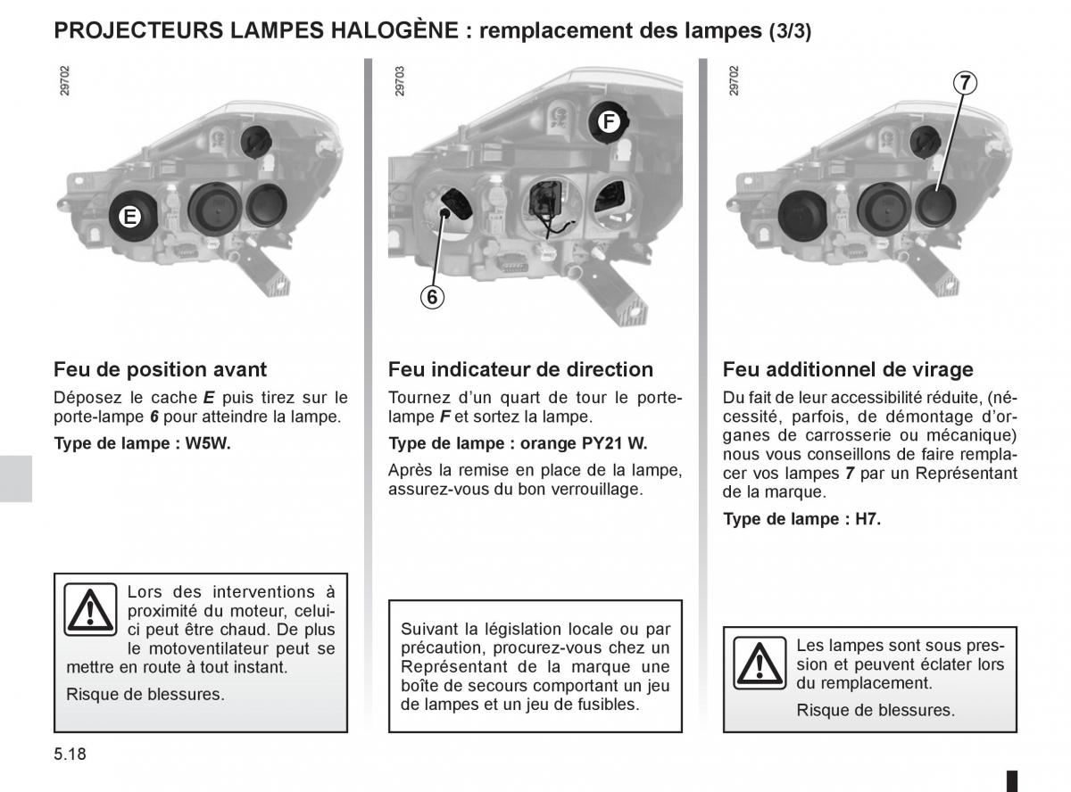 Renault Clio III 3 manuel du proprietaire / page 206