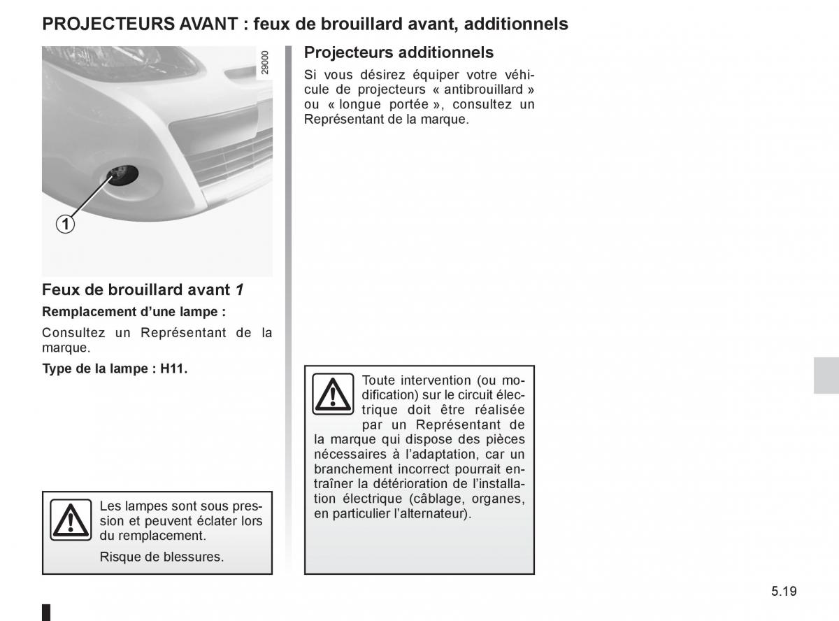 Renault Clio III 3 manuel du proprietaire / page 207