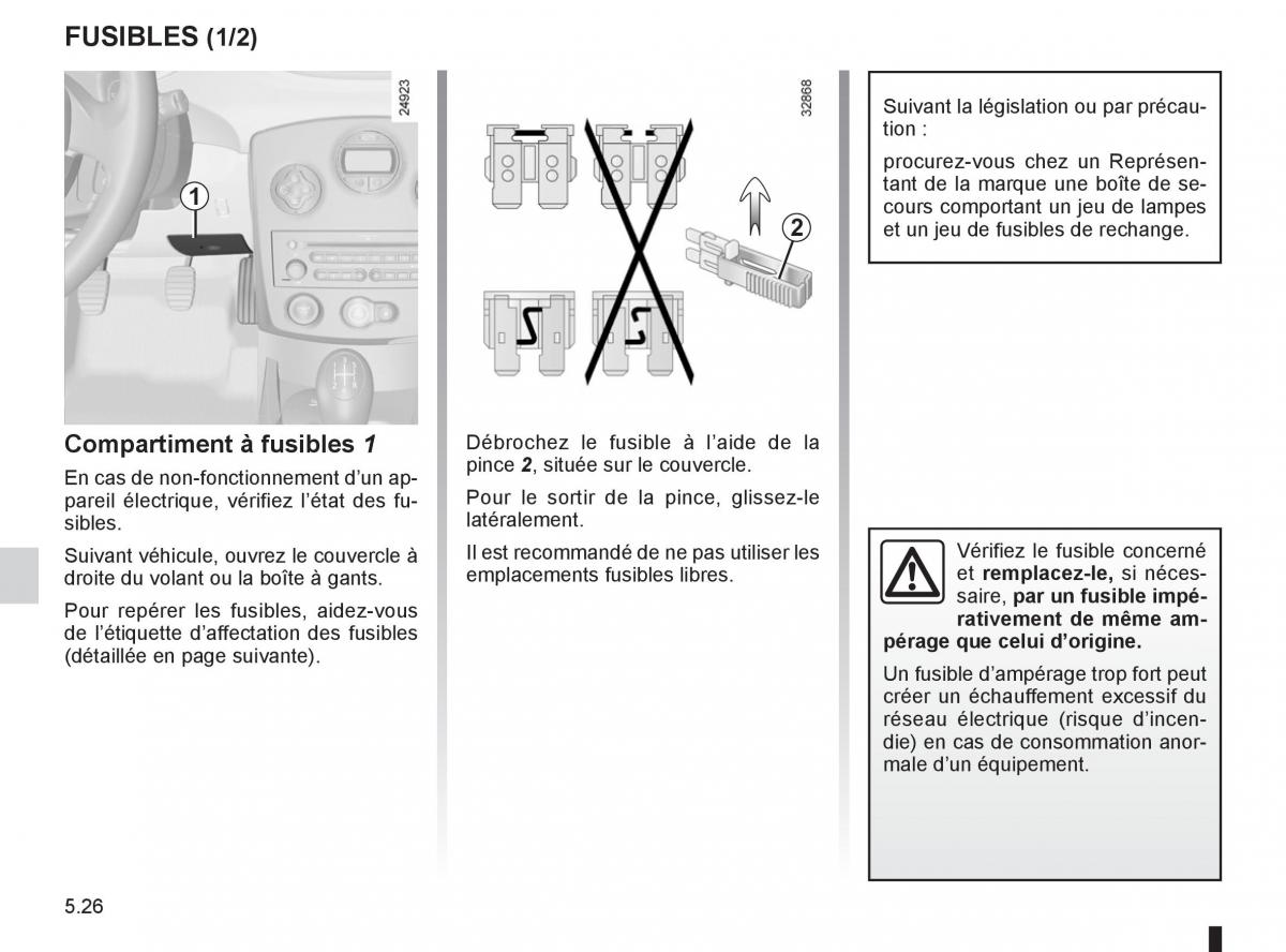 Renault Clio III 3 manuel du proprietaire / page 214