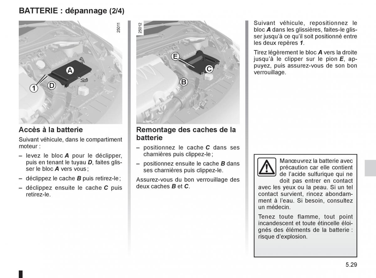 Renault Clio III 3 manuel du proprietaire / page 217