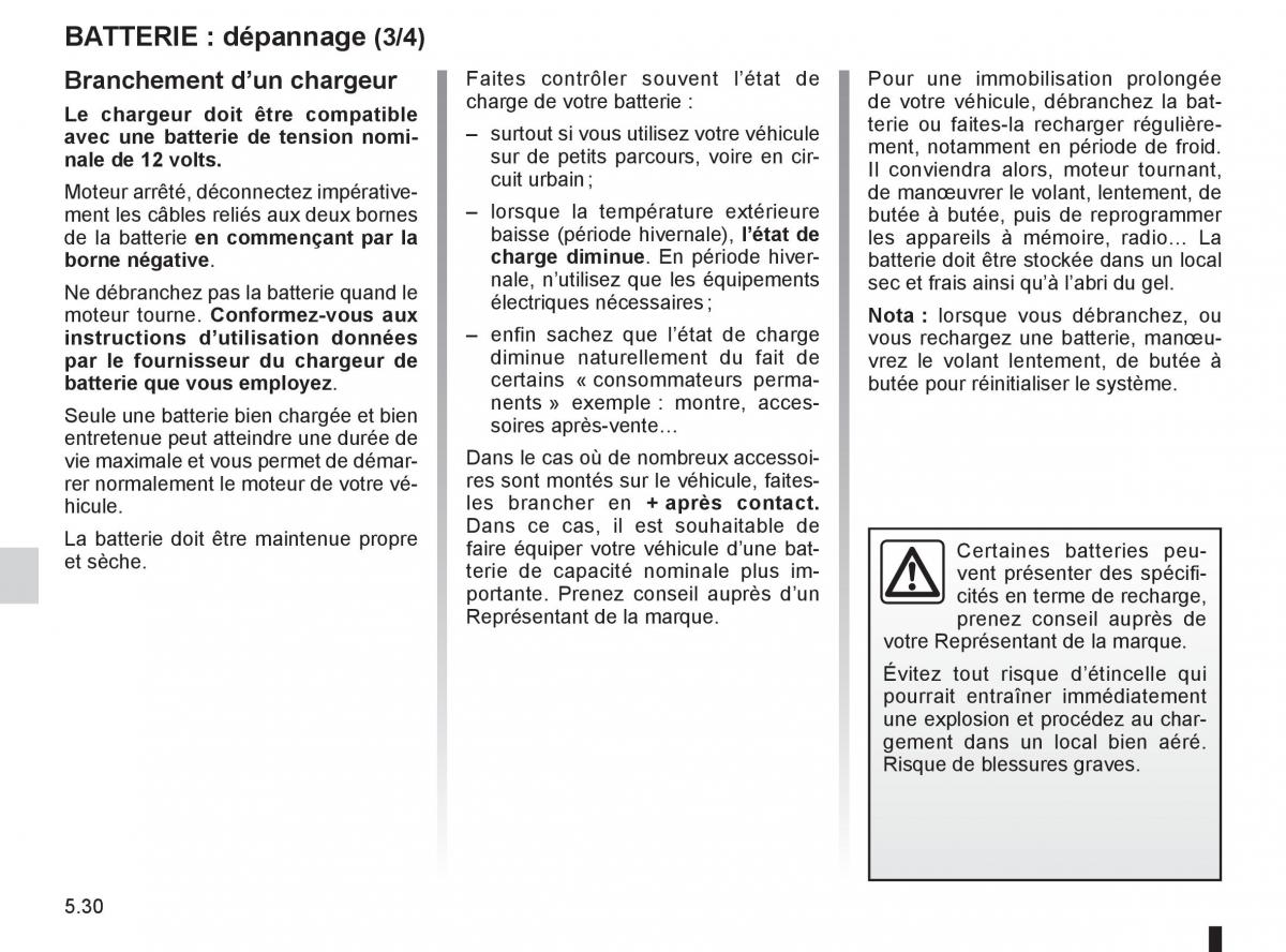 Renault Clio III 3 manuel du proprietaire / page 218