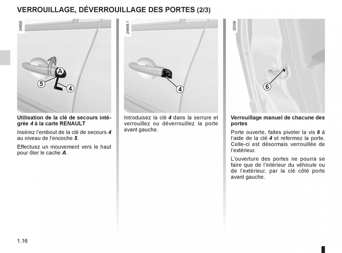 Renault Clio III 3 manuel du proprietaire / page 22