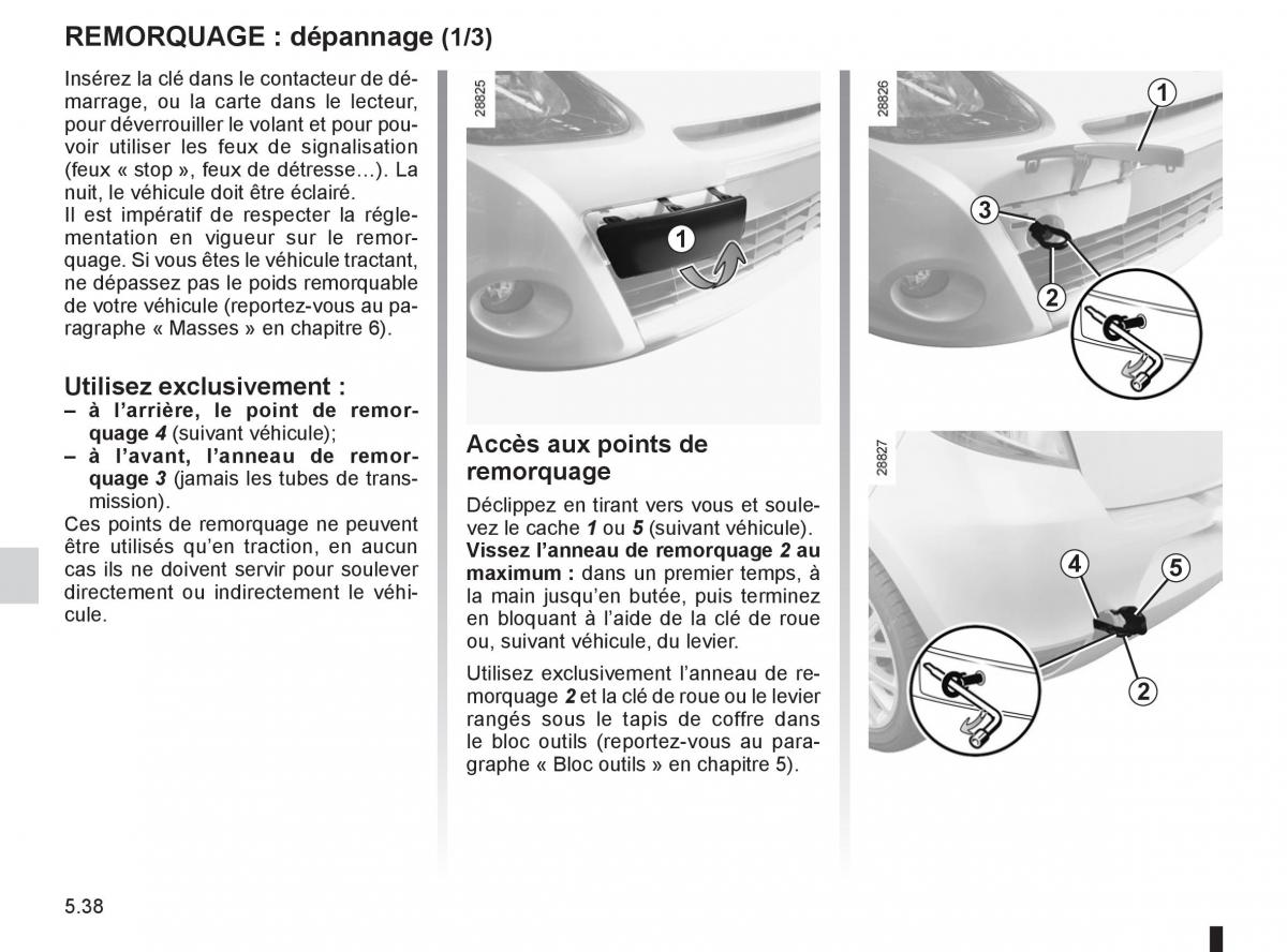 Renault Clio III 3 manuel du proprietaire / page 226