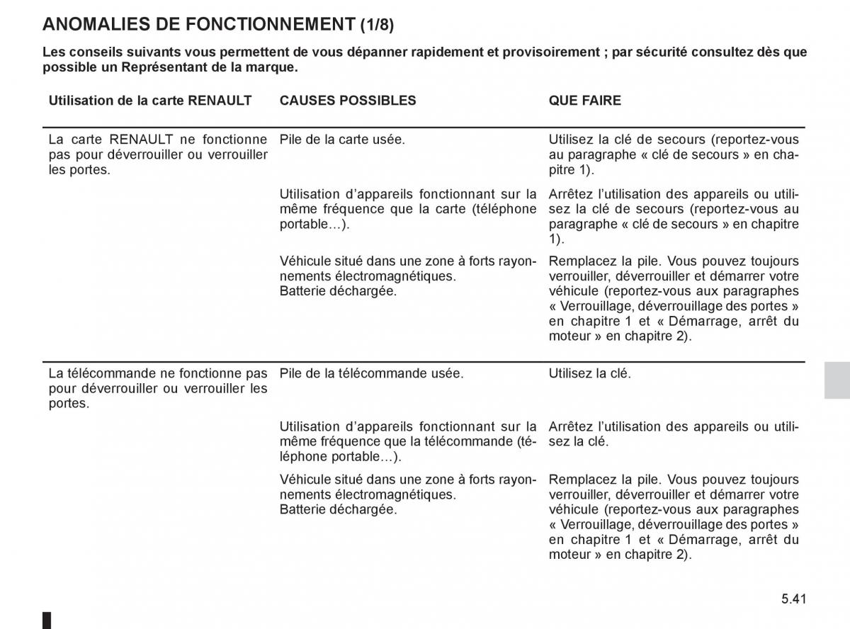 Renault Clio III 3 manuel du proprietaire / page 229