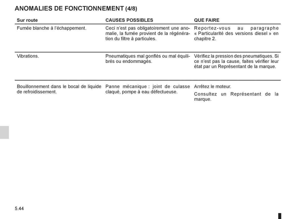 Renault Clio III 3 manuel du proprietaire / page 232