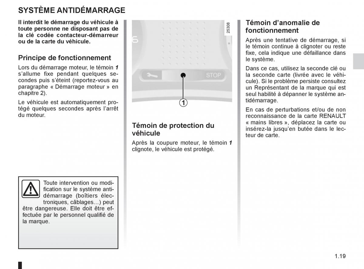 Renault Clio III 3 manuel du proprietaire / page 25