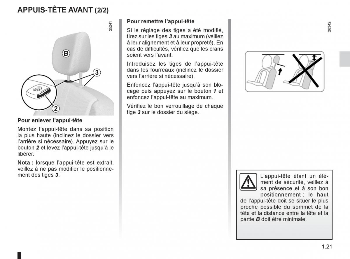 Renault Clio III 3 manuel du proprietaire / page 27