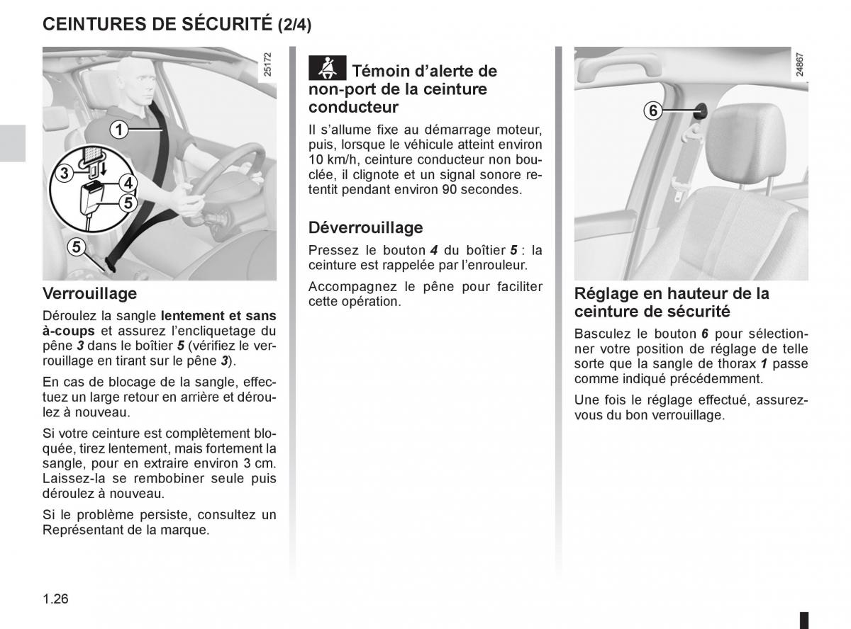 Renault Clio III 3 manuel du proprietaire / page 32