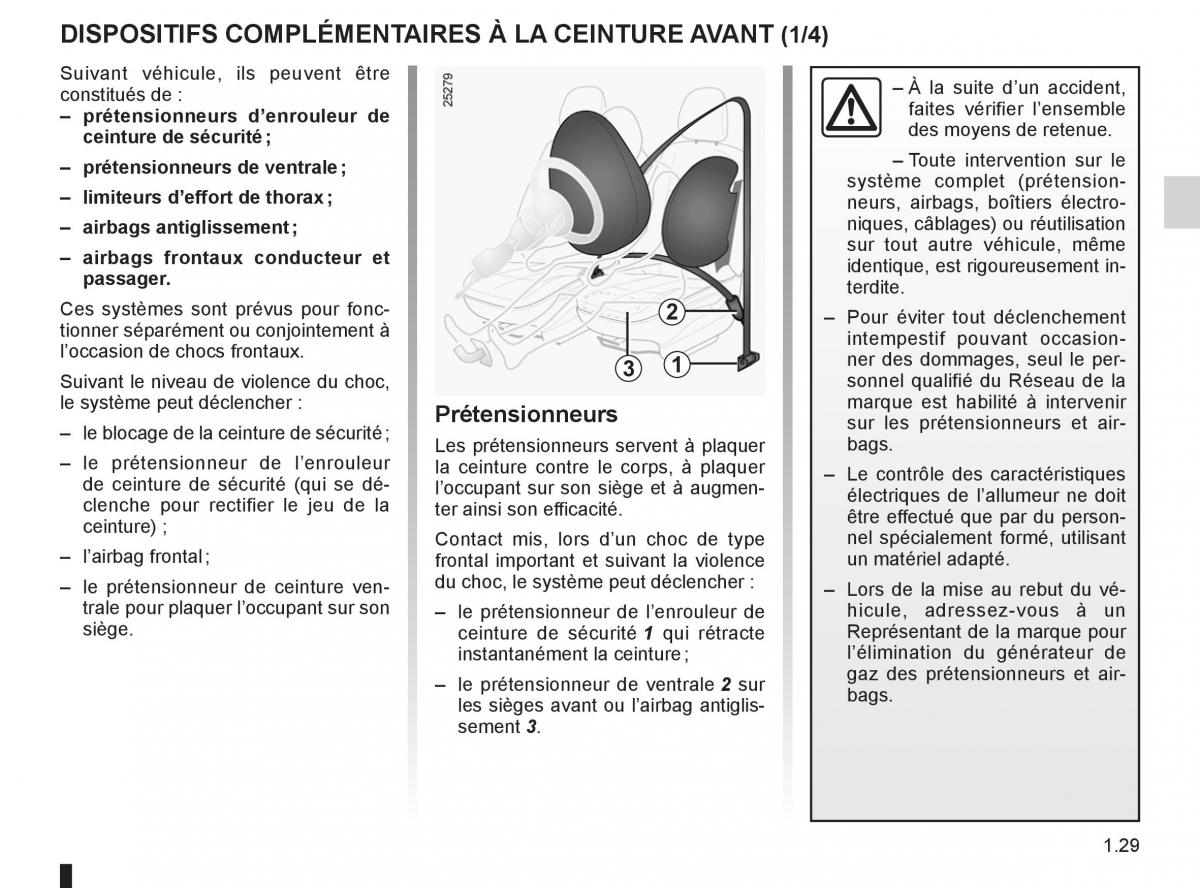 Renault Clio III 3 manuel du proprietaire / page 35