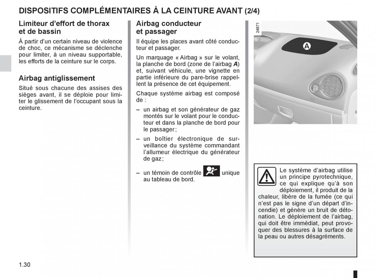 Renault Clio III 3 manuel du proprietaire / page 36