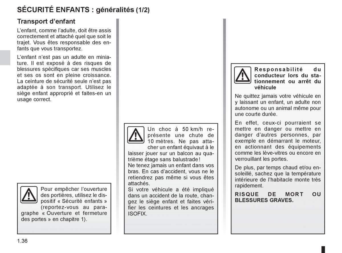 Renault Clio III 3 manuel du proprietaire / page 42