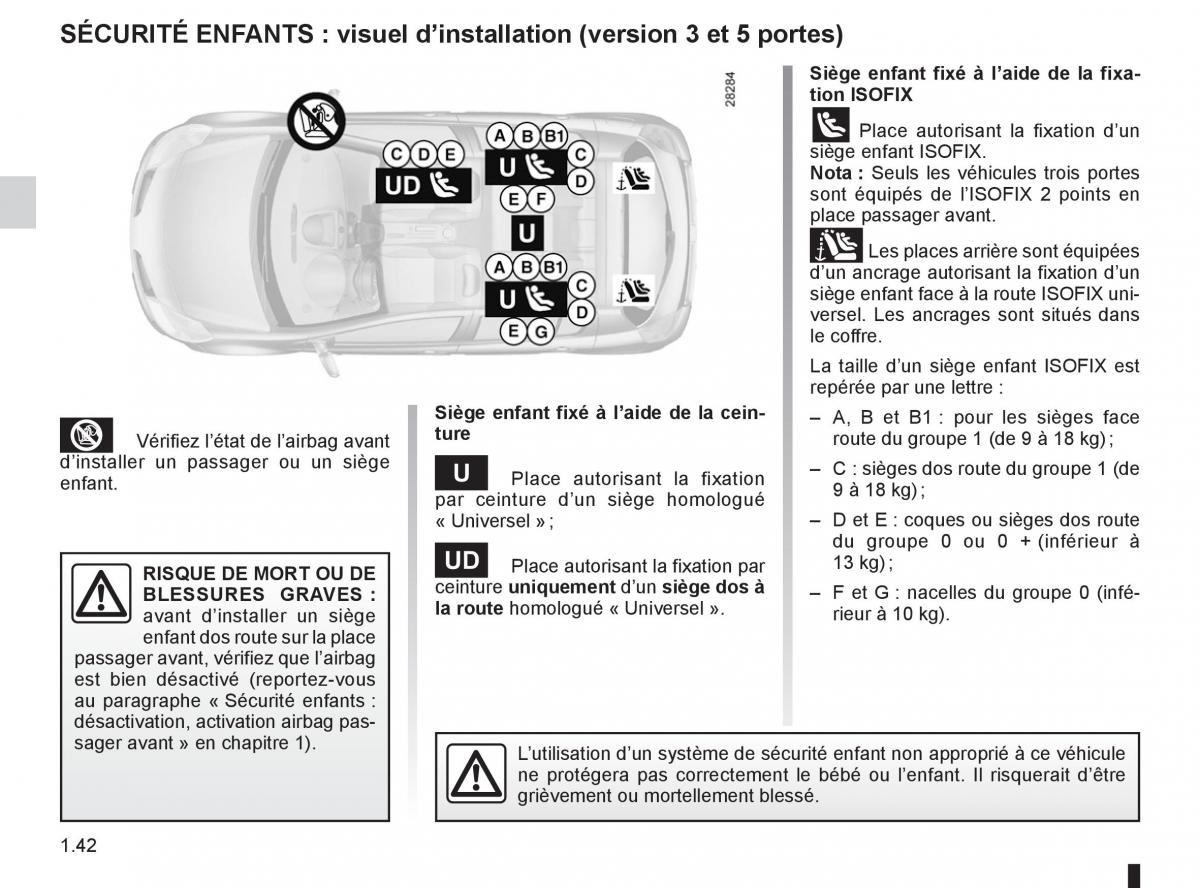 Renault Clio III 3 manuel du proprietaire / page 48