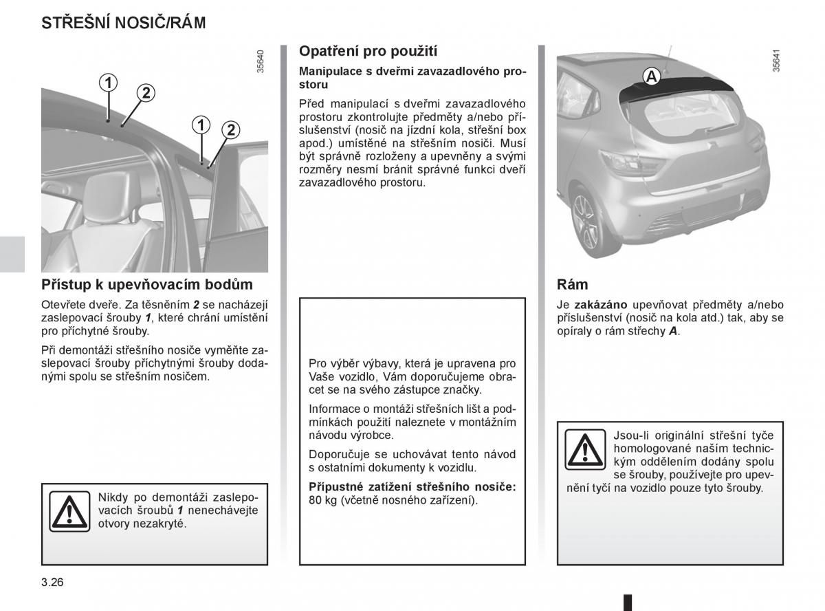 Renault Clio III 3 navod k obsludze / page 142