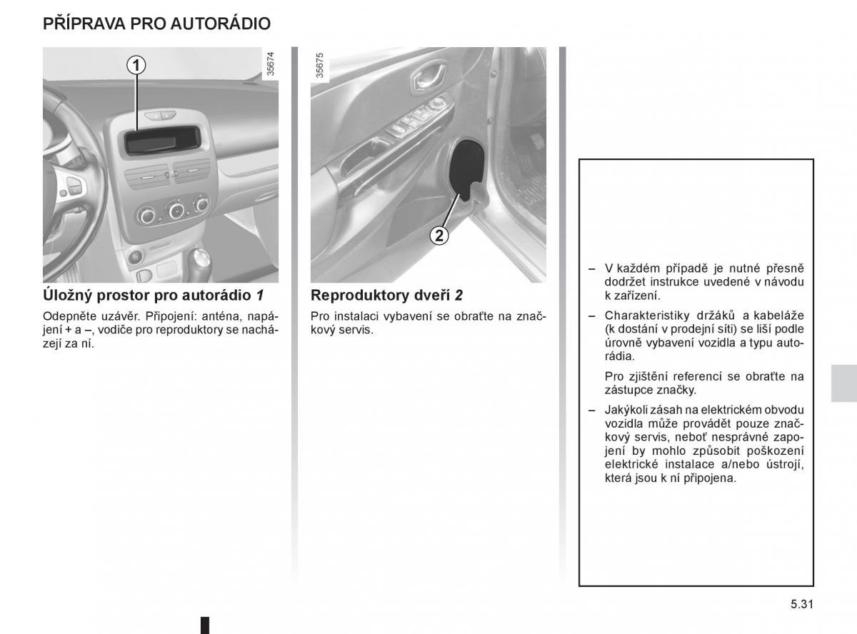 Renault Clio III 3 navod k obsludze / page 189