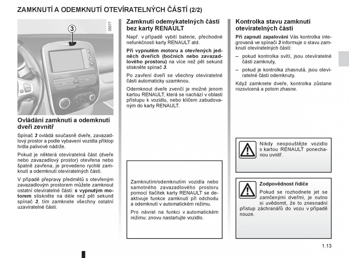 Renault Clio III 3 navod k obsludze / page 19