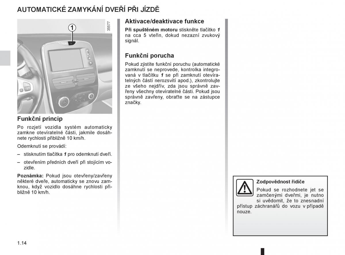 Renault Clio III 3 navod k obsludze / page 20