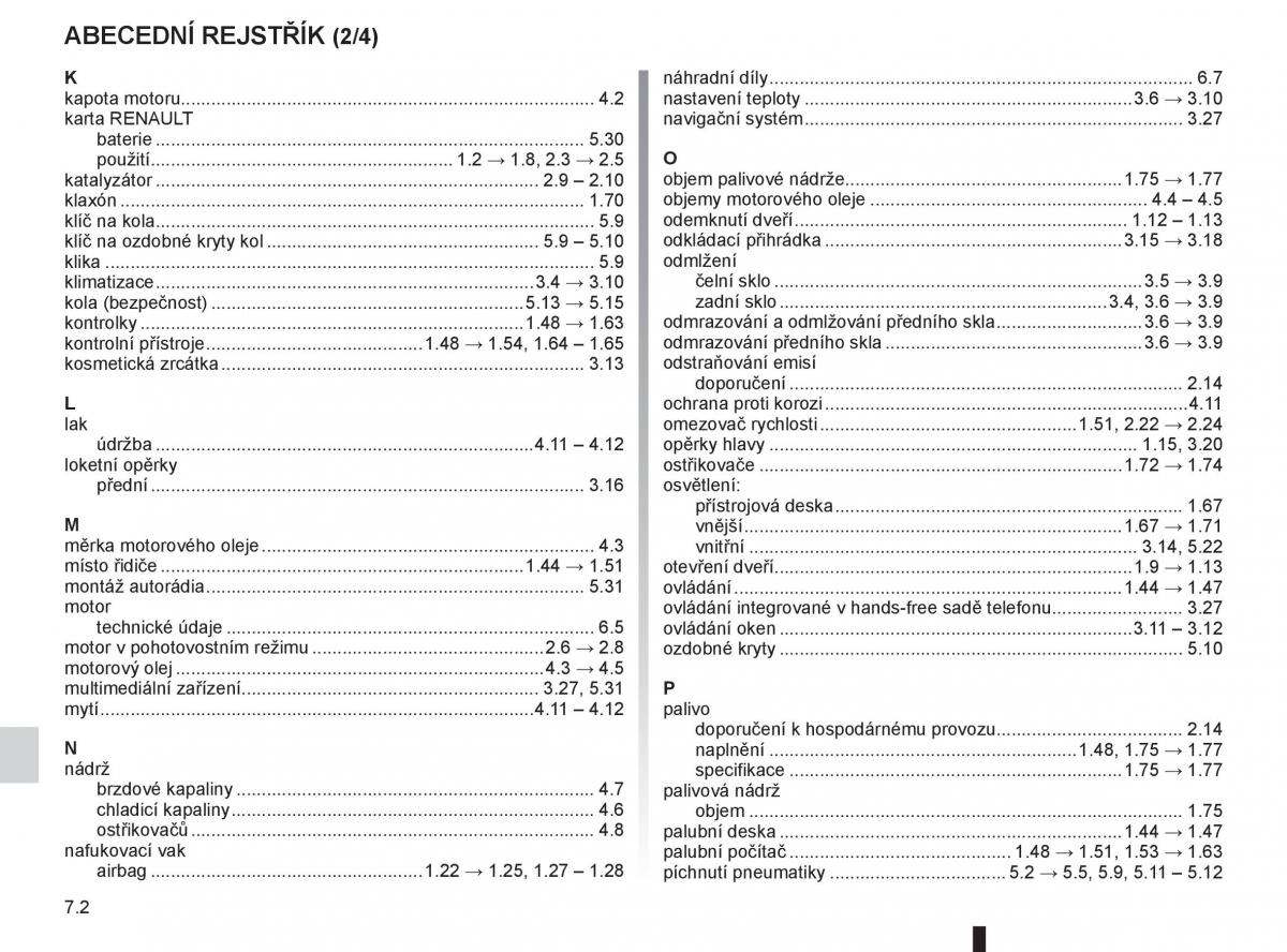 Renault Clio III 3 navod k obsludze / page 222