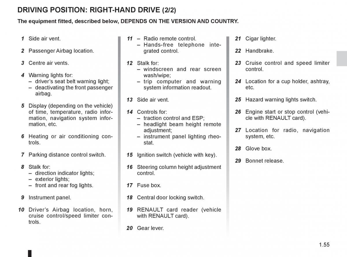 Renault Clio III 3 owners manual / page 61